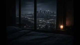 Almost Silent Night Sound for Deep Sleep | Los Angeles | 8 Hours