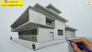 İki Noktalı Perspektif Çizim Tekniği. How to Draw Two Points Perspective