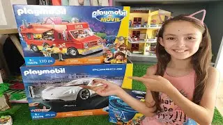 PLAYMOBIL UNBOXING - THE MOVIE - Porsche, Food truck, Parachute - Shannon Merveille