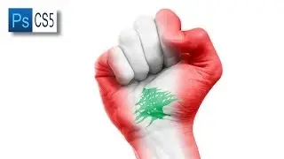 طبع علم على جسم بالفوتوشوب - محمد اسرار
