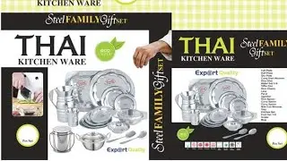 Steel Dinner Sets 80 Pcs And 51 Pcs