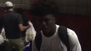 Freshman RB Stephen Carr talks Texas win