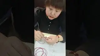 working in the jewelry factory #jewelryfactory #beads #gluing  #jewelrypackaging #bracelets #earring