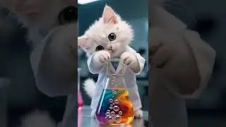 🧪 Scientist Cat&rsquo;s Lab Explosion 😹 | Funny Cat #shorts