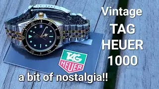Vintage TAG HEUER 1000 - 1989 Rolex Submariner homage!! and I love it!!