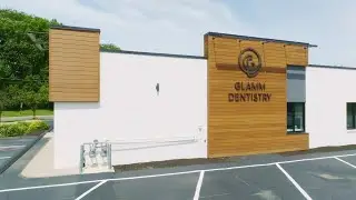 Drone video (exterior and interior) of a renovated Dentist office