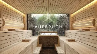 AUFBRUCH - Textilsauna Bereich. Saunaerlebnis im neuen Stil.