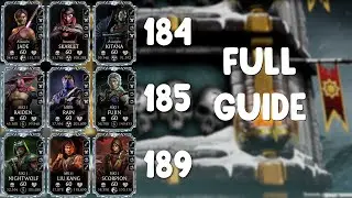 White Lotus Fatal Tower Matches 184, 185 & 189 | Full Walkthrough | 9 strategies | MK Mobile 6.3