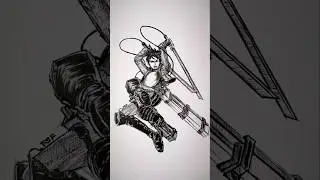 Anime | AttackOnTitan StickMan drawing transformation 😳 #shorts #anime #drawing