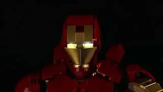 Light up LEGO Iron Man Mark 3 Collectors' Edition #76344 #zenebricks