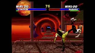 MKT N64 - Scorpion 13 hits 96% combo vs Baraka