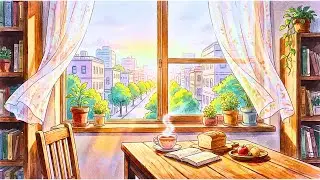 Morning in a Peaceful City Apartment  Ghibli Style Calm Routine