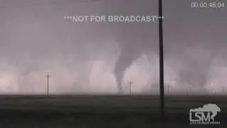 5-21-16 Leoti, KS Close Range Tornado, Debris