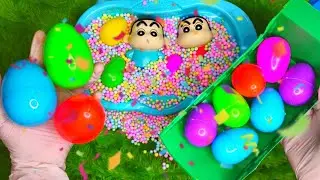 Dinosaur Egg Surprise with Colorful Candy | Candy Truck Fills Toy Bathtub