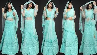 Lehenga Dupatta On Head || Sar par lehenga dupatta kaise le 2021 || Style dupatta with lehenga