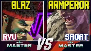 Classic Zoning Battle! Blaz (Ryu) vs Armperor (Sagat) | SF6