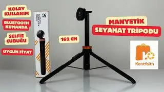 Seyahat İçin Tripod Kentfaith Manyetik iPhone Tripod ve Selfie Çubuğu
