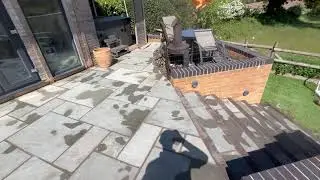 Indian Sandstone Patio Cleaning in Kinver: A Case Study