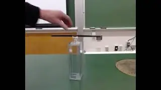 demo  - no attraction or repulsion for unrubbed plastic glass rods