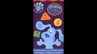 Opening to Blue's Clues: Shapes and Colors! 2003 VHS (Promotional Copy)