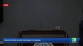 LIVE | Prop 36 forum one year since its passage