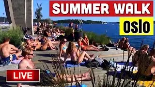 Beach walk Oslo Norway 🔥🔥 Live Walk & Talk #osloelsa67