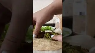 HOMEMADE EASY FALAFEL WRAP#wrap #falafelwrap #falafel #roll #homade #homadefood #party  #partyfood