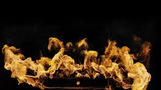 Soothing Burning Fireplace   Fire Effect Black Screen 4k