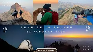 new  route and night camping in salher trek  11 january 2026 #salherfort #nightcamping #travelvlog 