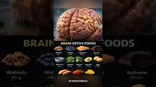 10 Best Foods That Detox Your Brain & Supercharge Memory#health #wellness #shorts