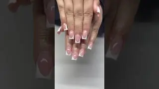 Classic Frenchies✨🤤💕 #nails #nailtech #frenchtipnails