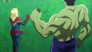 Captain Marvel and Hulk take on the God of War Ares - Future Avengers