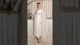 Beautiful white organza dresses designs ❣️ white organza suit collection 🤩