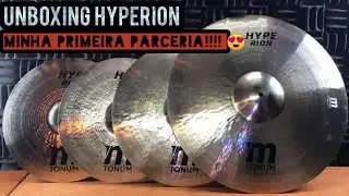 MINHA PRIMEIRA PARCERIA - UNBOXING TONUM CYMBALS - S&Eacute;RIE HYPERION