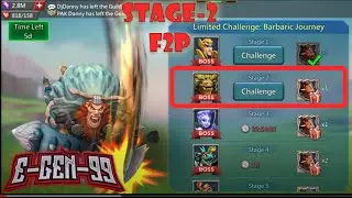 Lords Mobile F2P Limited Challenge Barbaric Journey Stage 2