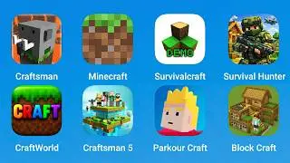 Craftsman, Minecraft, Survivalcraft, Survival Hunter, CraftWorld, Craftsman 5, Parkour Craft