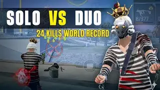 SOLO vs DUO: 24 KILLS (Unbelievable) FREE FIRE ) 