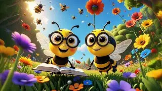 Three Buzzing Bees Read a Book + More Nursery Rhymes & Kids Songs