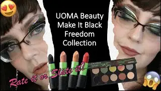UOMA Beauty Make It Black Freedom Palette and Badass Icon Matte Lipsticks in Make It Black | Rate It