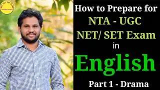 How to Prepare for NET SET Exam in English || Part 1- Drama || Net Set Exam in English