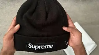 Supreme New Era &lsquo;Box Logo&rsquo; Beanie Unboxing