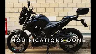 Top Box for Fz25 || Led Indicators Fz25 || Modification on Yamaha Fz25 || Customize Top Rack ||