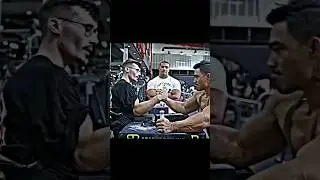 Normal guy won biggest bodybuilder 😱 #armwrestling #training #viral #shorts
