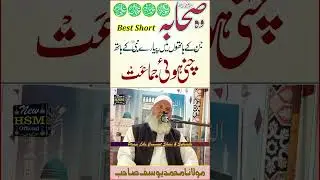 Sahaba ka maqam o Martaba | Best Short Bayan | Molana Muhammad Yousaf sb | New HSM official | Short