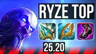 RYZE vs ILLAOI (TOP) | BR Grandmaster | 25.20