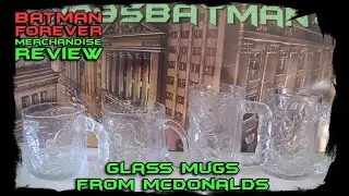 Batman Forever Merchandise Review - Glass Mugs from McDonalds