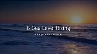 Example of Data Analysis: Sea Level