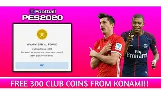 GET 300 FREE CLUB COINS IN PES 2020 MOBILE FlickCr7