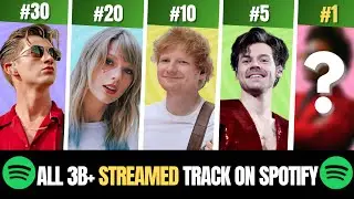 ALL 3B+ STREAMED SONGS ON SPOTIFY (August 2025) #spotify #top 