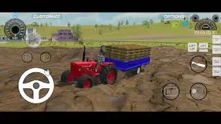 tractor farming driving simulator 3d | nishu deshval tractor game, #shorts #gamingvideos 